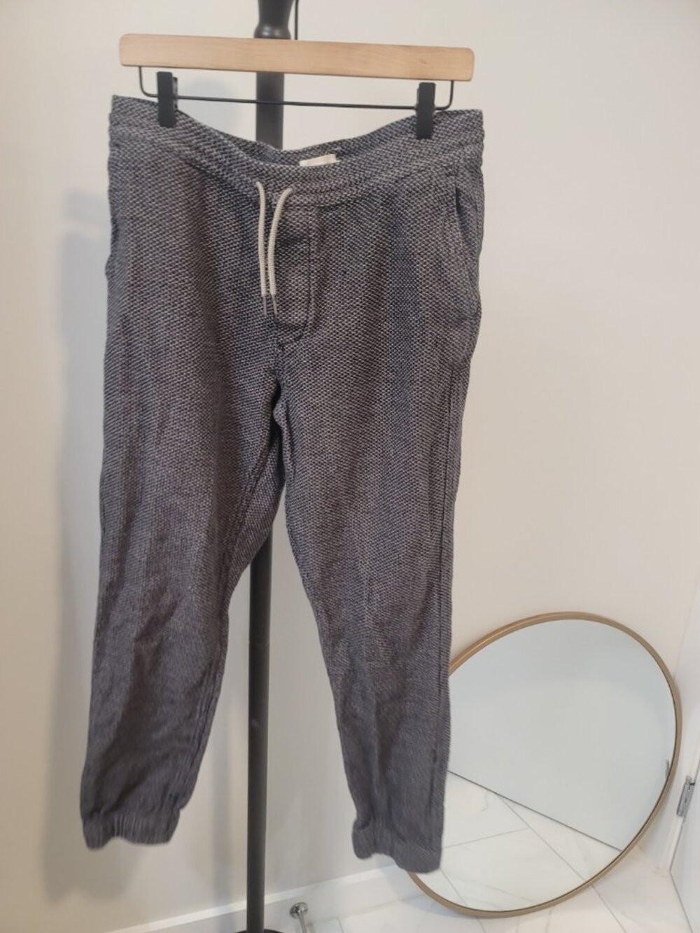 Taylor Stitch The Apres Pant Jogger Cross Dye Large Inseam 30 Gray - Picture 2 of 6